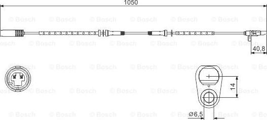 BOSCH 0 986 594 512 - Датчик ABS, частота вращения колеса avtokuzovplus.com.ua