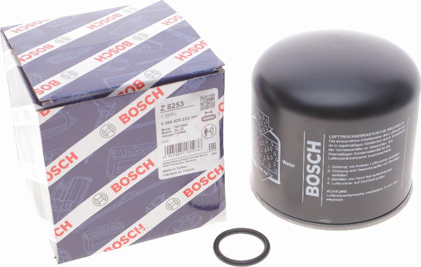 BOSCH 0 986 628 253 - Патрон осушителя воздуха, пневматическая система avtokuzovplus.com.ua