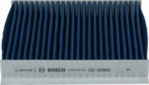 BOSCH 0 986 628 582 - Фільтр, повітря у внутрішній простір autocars.com.ua