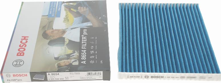 BOSCH 0986628654 - Фільтр, повітря у внутрішній простір autocars.com.ua