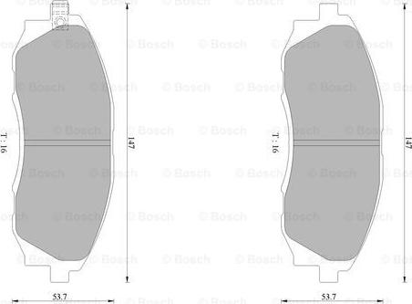 BOSCH 0 986 AB0 215 - Гальмівні колодки, дискові гальма autocars.com.ua