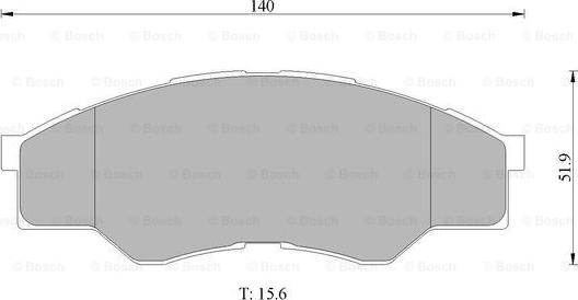 BOSCH 0 986 AB1 007 - Гальмівні колодки, дискові гальма autocars.com.ua