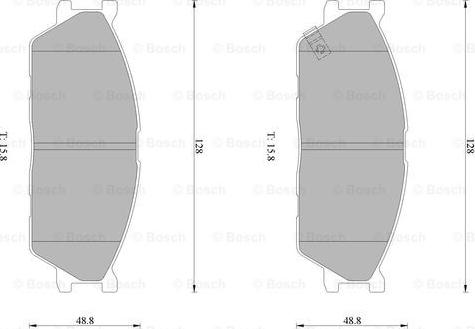 BOSCH 0 986 AB1 021 - Гальмівні колодки, дискові гальма autocars.com.ua