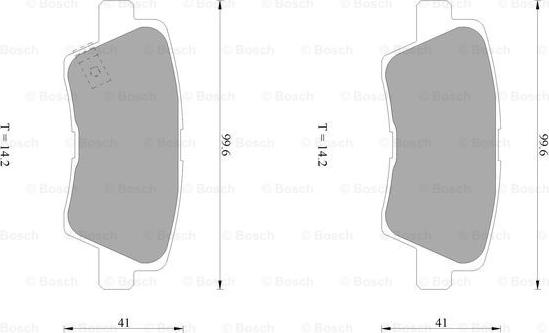 BOSCH 0 986 AB1 040 - Тормозные колодки, дисковые, комплект avtokuzovplus.com.ua