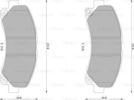 BOSCH 0 986 AB1 041 - Гальмівні колодки, дискові гальма autocars.com.ua