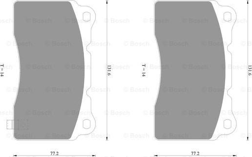 BOSCH 0 986 AB1 067 - Гальмівні колодки, дискові гальма autocars.com.ua