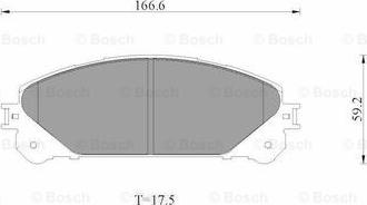 BOSCH 0 986 AB1 090 - Гальмівні колодки, дискові гальма autocars.com.ua