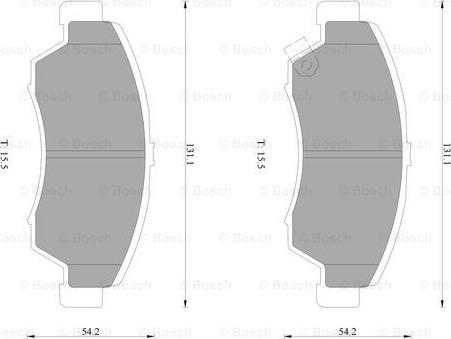 BOSCH 0 986 AB1 169 - Тормозные колодки, дисковые, комплект avtokuzovplus.com.ua