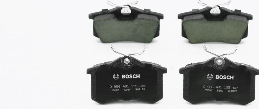 BOSCH 0986AB1195 - Тормозные колодки, дисковые, комплект autodnr.net