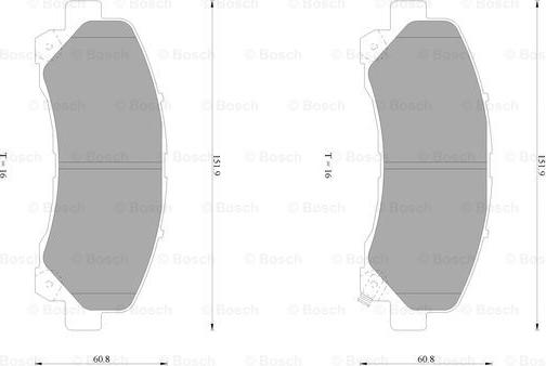 BOSCH 0 986 AB1 384 - Гальмівні колодки, дискові гальма autocars.com.ua