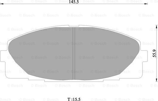 BOSCH 0 986 AB1 419 - Тормозные колодки, дисковые, комплект avtokuzovplus.com.ua