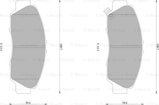 BOSCH 0 986 AB1 424 - Гальмівні колодки, дискові гальма autocars.com.ua