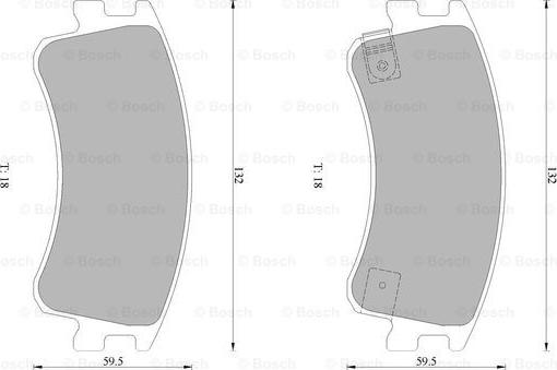 BOSCH 0 986 AB1 437 - Тормозные колодки, дисковые, комплект autodnr.net