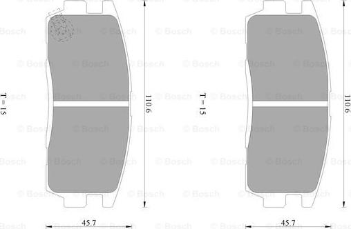 BOSCH 0 986 AB1 470 - Гальмівні колодки, дискові гальма autocars.com.ua