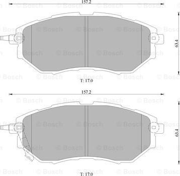 BOSCH 0 986 AB1 473 - Тормозные колодки, дисковые, комплект avtokuzovplus.com.ua