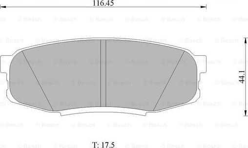 BOSCH 0 986 AB1 494 - Гальмівні колодки, дискові гальма autocars.com.ua