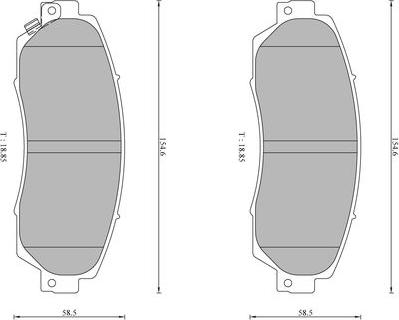 BOSCH 0 986 AB1 591 - Тормозные колодки, дисковые, комплект autodnr.net