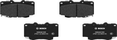 BOSCH 0 986 AB1 595 - Тормозные колодки, дисковые, комплект autodnr.net