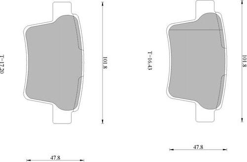 BOSCH 0 986 AB1 606 - Тормозные колодки, дисковые, комплект autodnr.net