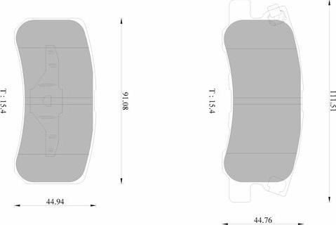 BOSCH 0 986 AB1 629 - Гальмівні колодки, дискові гальма autocars.com.ua