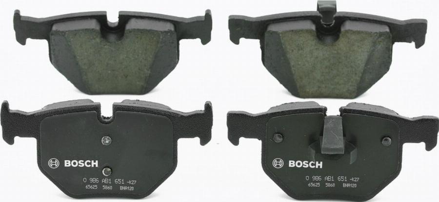 BOSCH 0986AB1651 - Тормозные колодки, дисковые, комплект autodnr.net