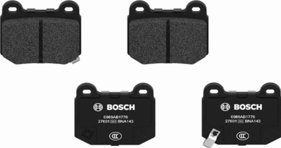 BOSCH 0 986 AB1 776 - Тормозные колодки, дисковые, комплект autodnr.net