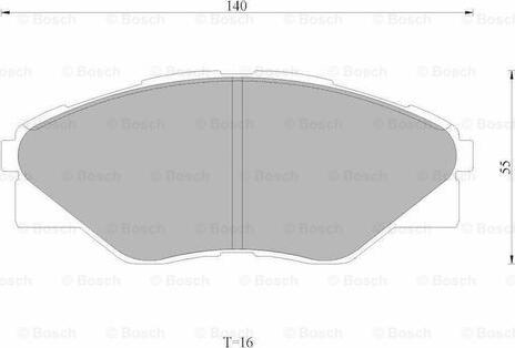 BOSCH 0 986 AB1 796 - Тормозные колодки, дисковые, комплект avtokuzovplus.com.ua