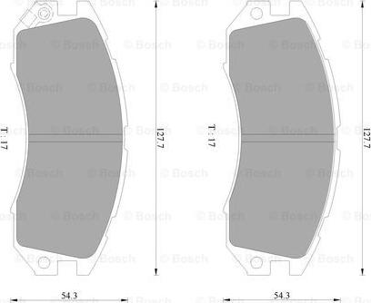 BOSCH 0 986 AB2 051 - Гальмівні колодки, дискові гальма autocars.com.ua