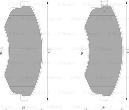 BOSCH 0 986 AB2 067 - Гальмівні колодки, дискові гальма autocars.com.ua