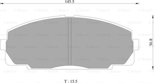 BOSCH 0 986 AB2 072 - Тормозные колодки, дисковые, комплект avtokuzovplus.com.ua