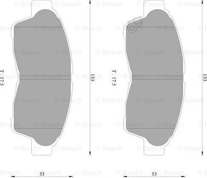 BOSCH 0 986 AB2 242 - Гальмівні колодки, дискові гальма autocars.com.ua