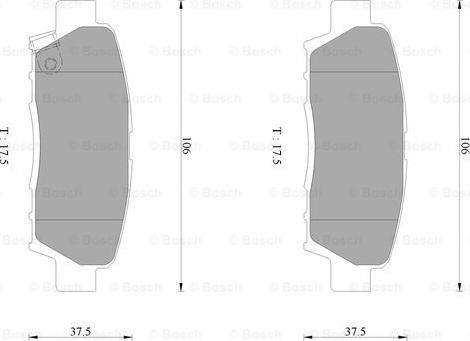 BOSCH 0 986 AB2 246 - Гальмівні колодки, дискові гальма autocars.com.ua