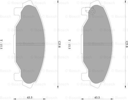 BOSCH 0 986 AB2 257 - Тормозные колодки, дисковые, комплект autodnr.net