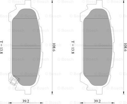 BOSCH 0 986 AB2 261 - Гальмівні колодки, дискові гальма autocars.com.ua