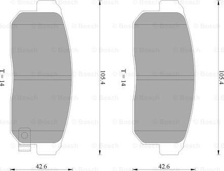 BOSCH 0 986 AB2 262 - Гальмівні колодки, дискові гальма autocars.com.ua