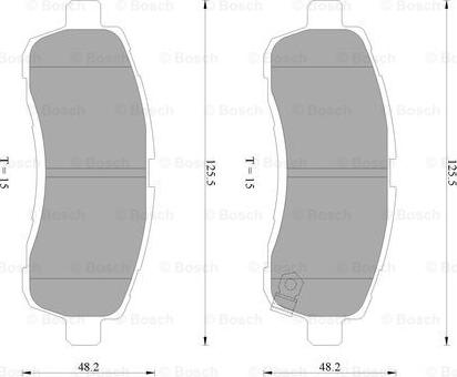 BOSCH 0 986 AB2 275 - Гальмівні колодки, дискові гальма autocars.com.ua