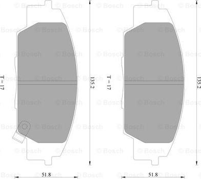 BOSCH 0 986 AB2 282 - Тормозные колодки, дисковые, комплект autodnr.net