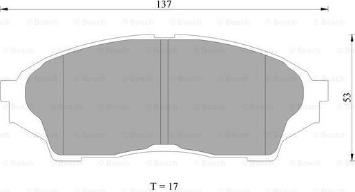 BOSCH 0 986 AB2 283 - Гальмівні колодки, дискові гальма autocars.com.ua