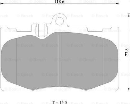 BOSCH 0 986 AB2 286 - Гальмівні колодки, дискові гальма autocars.com.ua