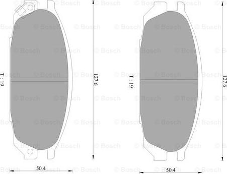 BOSCH 0 986 AB2 312 - Гальмівні колодки, дискові гальма autocars.com.ua