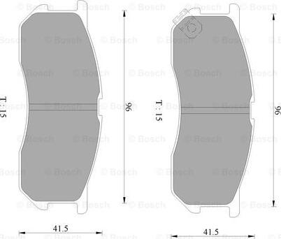 BOSCH 0 986 AB2 314 - Гальмівні колодки, дискові гальма autocars.com.ua