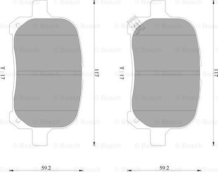 BOSCH 0 986 AB2 326 - Тормозные колодки, дисковые, комплект autodnr.net