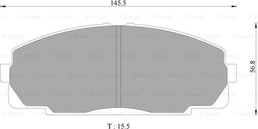 BOSCH 0 986 AB2 338 - Гальмівні колодки, дискові гальма autocars.com.ua