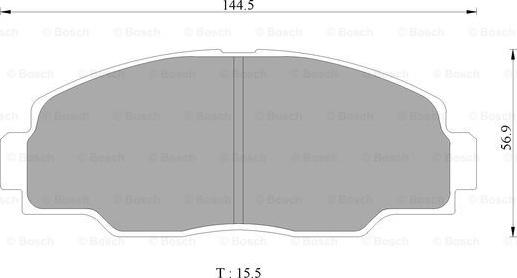 BOSCH 0 986 AB2 339 - Гальмівні колодки, дискові гальма autocars.com.ua