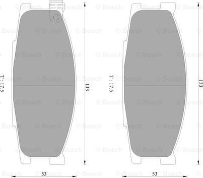 BOSCH 0 986 AB2 344 - Гальмівні колодки, дискові гальма autocars.com.ua