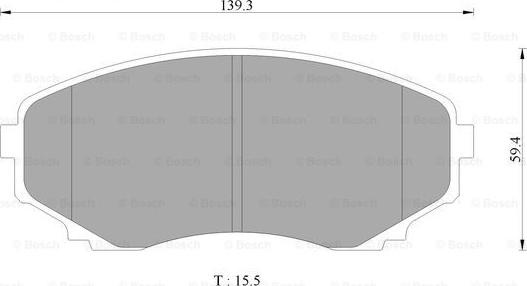 BOSCH 0 986 AB2 358 - Гальмівні колодки, дискові гальма autocars.com.ua