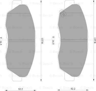 BOSCH 0 986 AB2 363 - Гальмівні колодки, дискові гальма autocars.com.ua