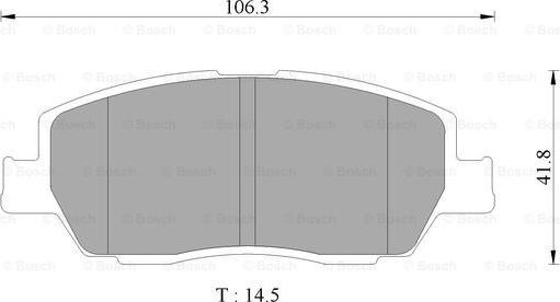 BOSCH 0 986 AB2 422 - Гальмівні колодки, дискові гальма autocars.com.ua