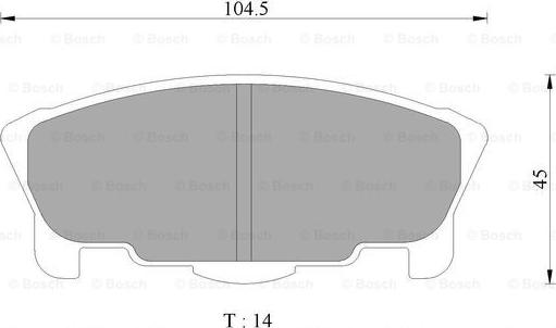 BOSCH 0 986 AB2 437 - Гальмівні колодки, дискові гальма autocars.com.ua