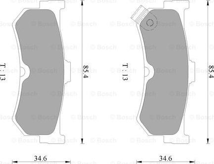 BOSCH 0 986 AB2 453 - Тормозные колодки, дисковые, комплект avtokuzovplus.com.ua